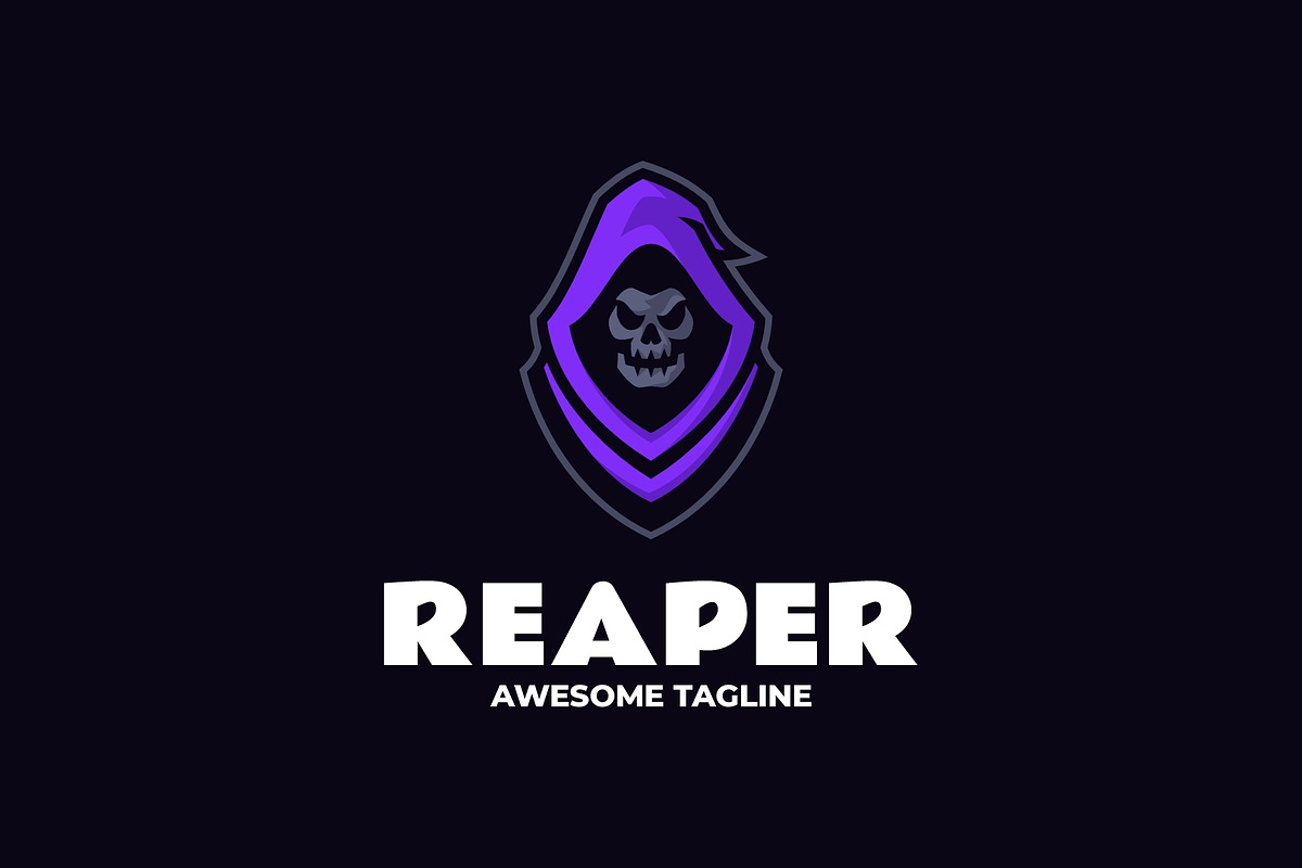 Grim Reaper Esports Logo Design, a Branding & Logo Template by Artnivora.Std
