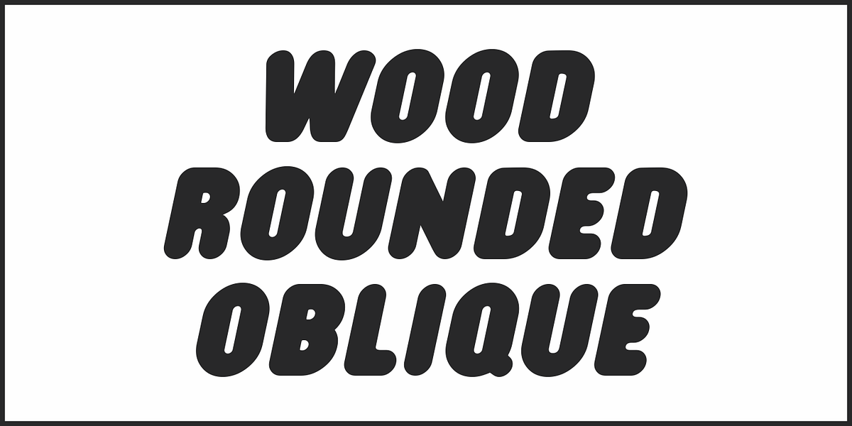 Wood Rounded JNL, a Sans Serif Font by Jeff Levine Fonts (Photo 4 of 5)