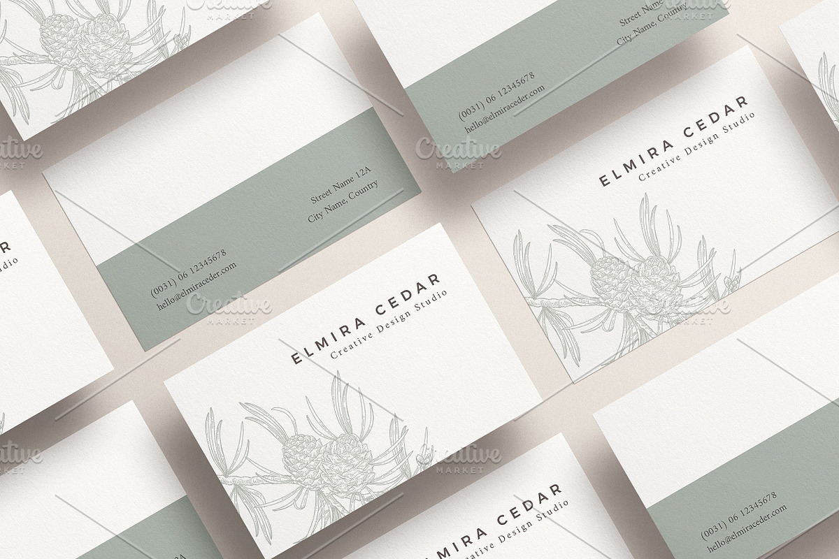 CEDAR BUSINESS CARD TEMPLATE (PSD), a Templates & Theme by Studio Letsch & de Clercq (Photo 2 of 2)