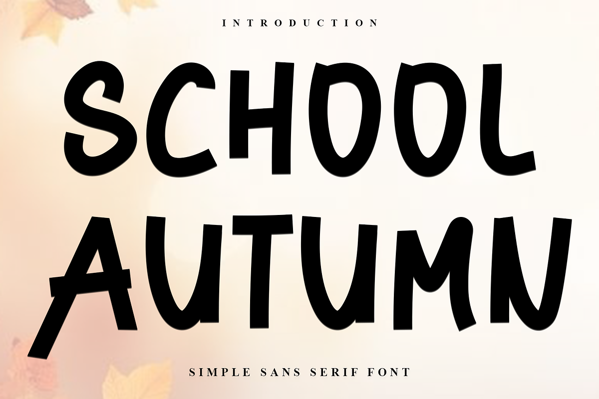 School Autumn, a Script Font by InermediaSTUDIO (Photo 1 of 7)