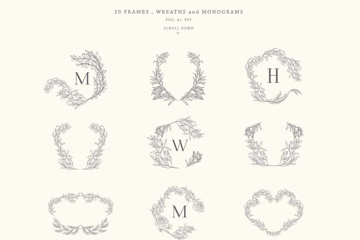 Birth-Flowers. Trendy Plants, Logos, a Seasonal Illustration by Designwork (Photo 5 of 21)