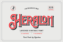 Heralon – Layered Vintage Font