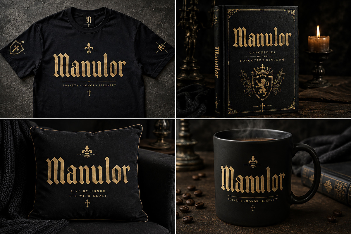 Manulor, a Blackletter Font by Wow Magic (Photo 2 of 5)