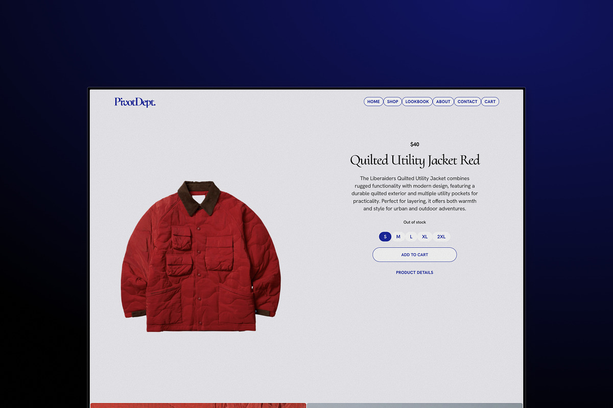 PivotDept. - Framer template, a Shopify Template by antrdnv (Photo 3 of 5)