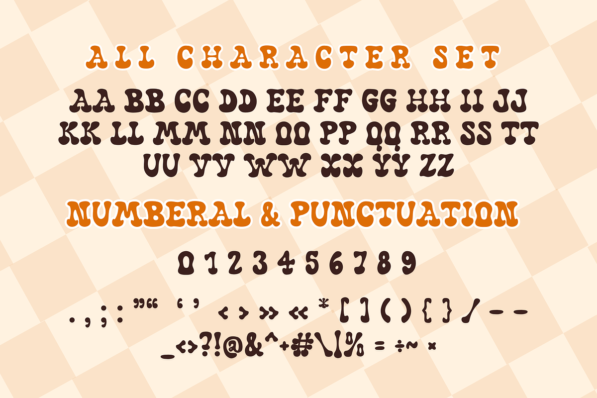 Retro Fall is a stylish retro groovy, a Serif Font by Brown Cupple (Photo 5 of 5)
