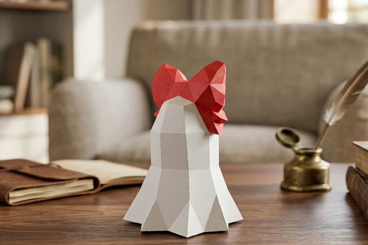 Spooky ghost - 3d papercraft, a Business Card Template by PAPER amaze (Photo 4 of 5)