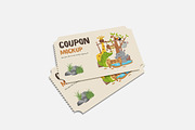 Clean Coupon Mockup, an Advertising Mockup by Indah (Thumbnail 2 of 6)
