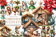 Christmas Nativity Sublimation Clipa, an Illustration by Designworld (Thumbnail 1 of 6)