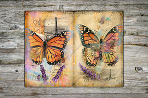 Ephemeral Wings Junk Journal Pages