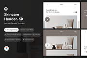 Skincare Website Header Kit, an UI Kit Template by andrisetiawannn (Thumbnail 1 of 5)