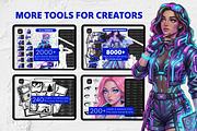 Comic Text Bases Procreate Stamps, a Brush Add-On by Selentaori Studio (Thumbnail 10 of 10)