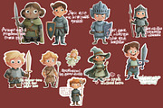 Medieval Fantasy Valentine Stickers, an Object Graphic by Amarawolf's Art (Thumbnail 2 of 8)