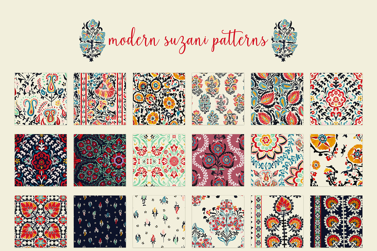 Modern Suzani collection, a Decorative Illustration by Mona Ahmed (Photo 2 of 11)
