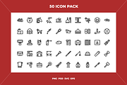 Pet grooming icons, an Outline Icon by Wencory (Thumbnail 1 of 2)