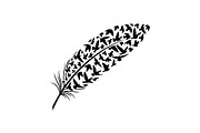Boho Feather Silhouette Vector, an Object Graphic by jahid234 (Thumbnail 21 of 51)