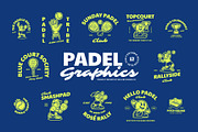 Padel Graphics, a Sport Illustration by Skilline Supply Co. (Thumbnail 1 of 10)