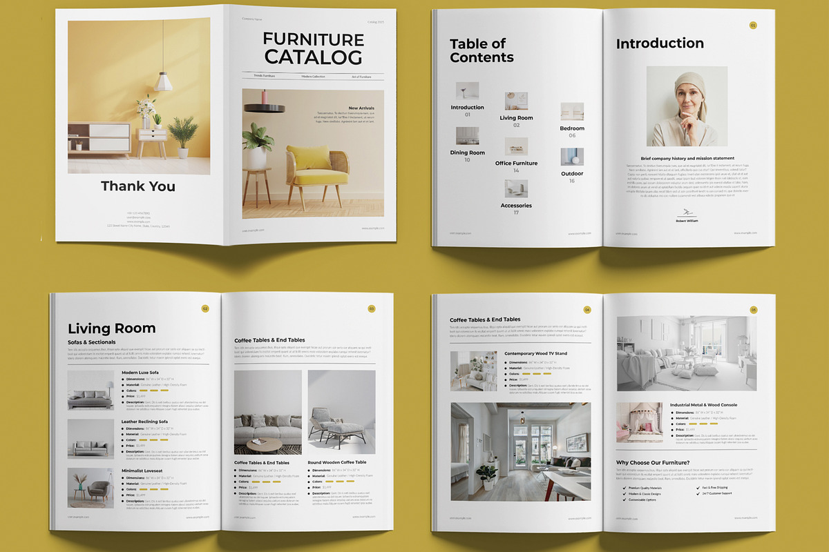Modern Furniture Catalog Design, a Brochure Template by MightyDesign (Photo 2 of 7)