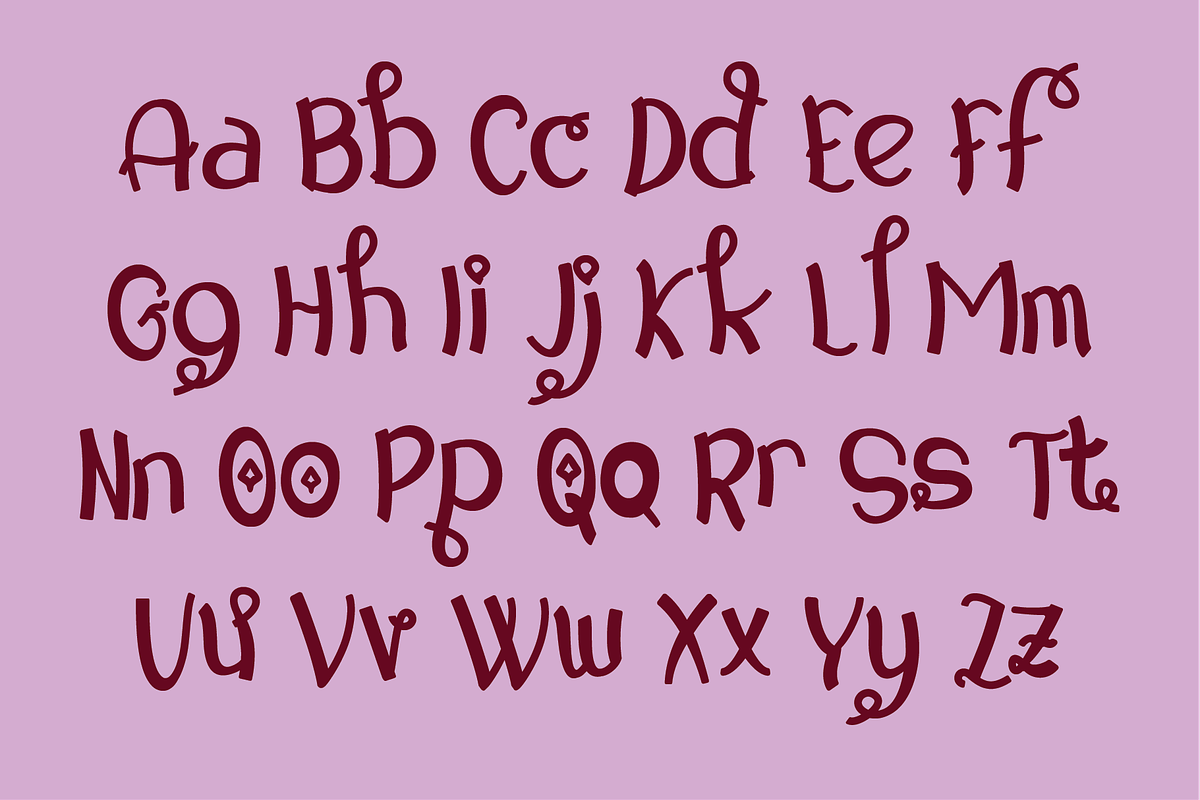 Kooky Playful Font, a Handwritten Font by Berdansabersama (Photo 2 of 9)