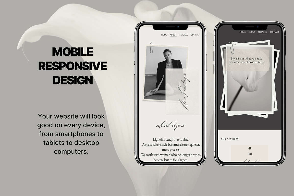 Portfolio Website Canva Template, a Landing Page Template by Studio Suvelle (Photo 4 of 7)