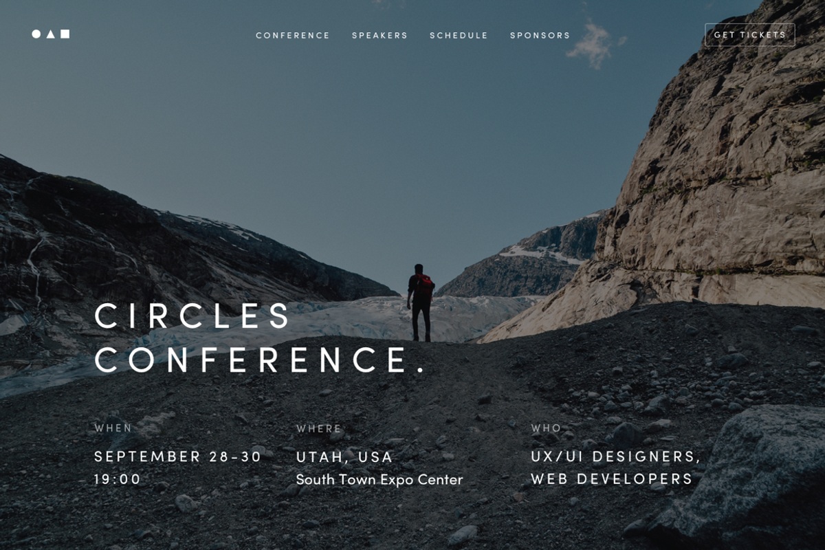 Conference, Event Website Template, a HTML Template by Nice, Very Nice (Photo 1 of 7)