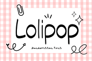 Lolipop Font, a Sans Serif Font by Cutie_Kate_Studio (Thumbnail 1 of 13)