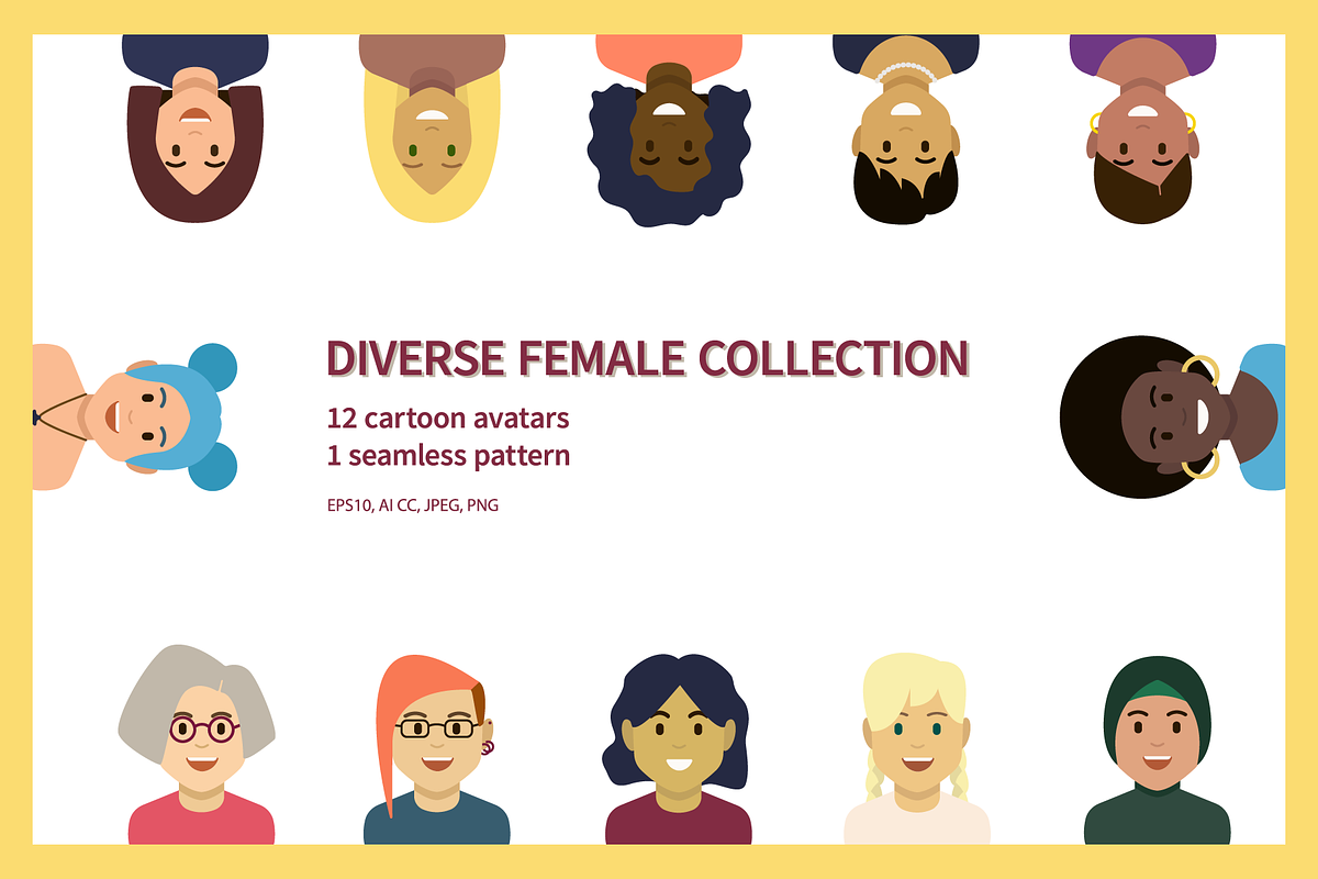 Female Diverse Collection, a Person Illustration by Minkina (Photo 1 of 4)