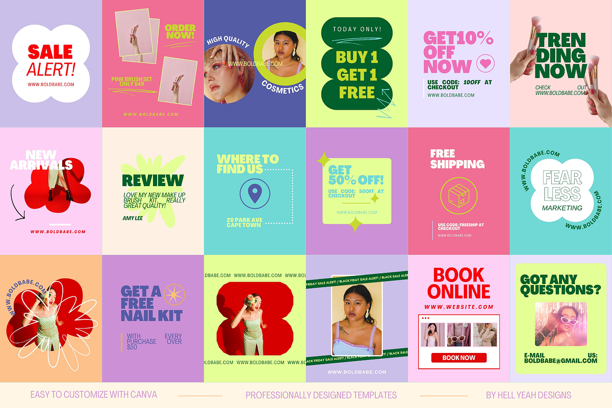 Small Business Instagram Posts, a Social Media Template by Hell Yeah Designs (Photo 9 of 9)
