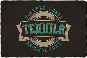 Tequila Typeface, a Script Font by VozzyStock