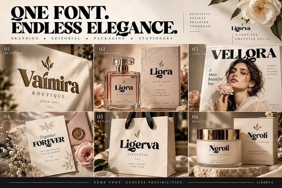 Ligerva, a Serif Font by Wow Magic (Photo 2 of 5)