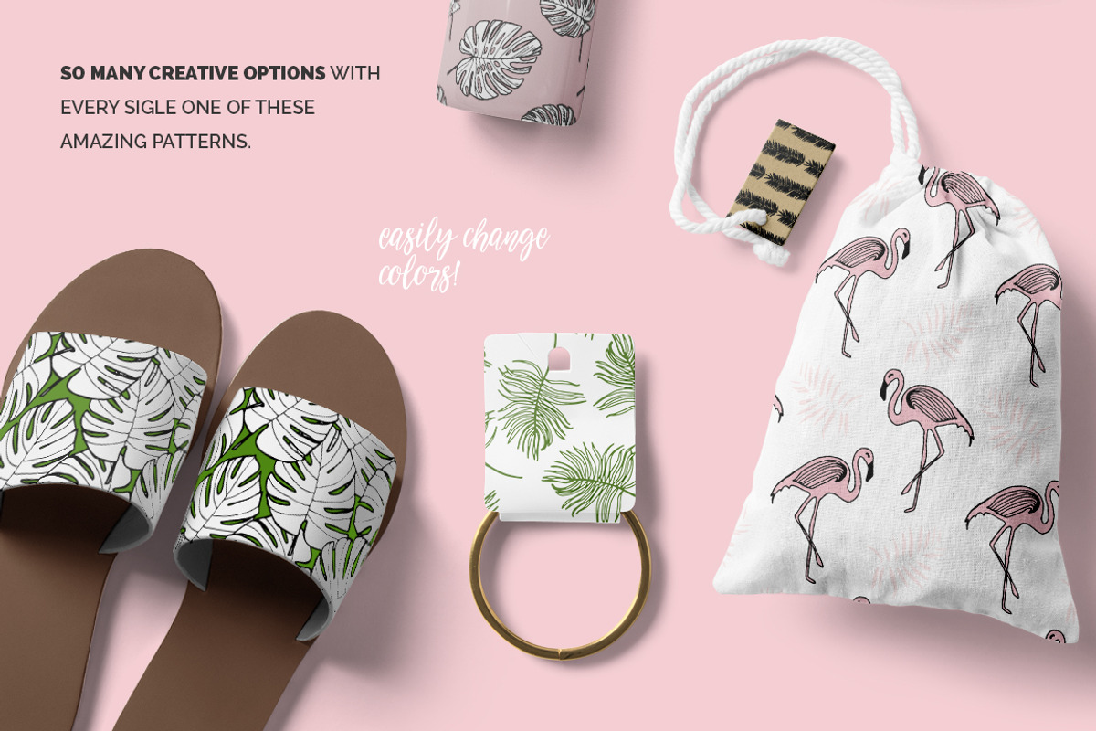 Tropical Seamless Patterns, a Pattern Graphic by Youandigraphics (Photo 5 of 13)