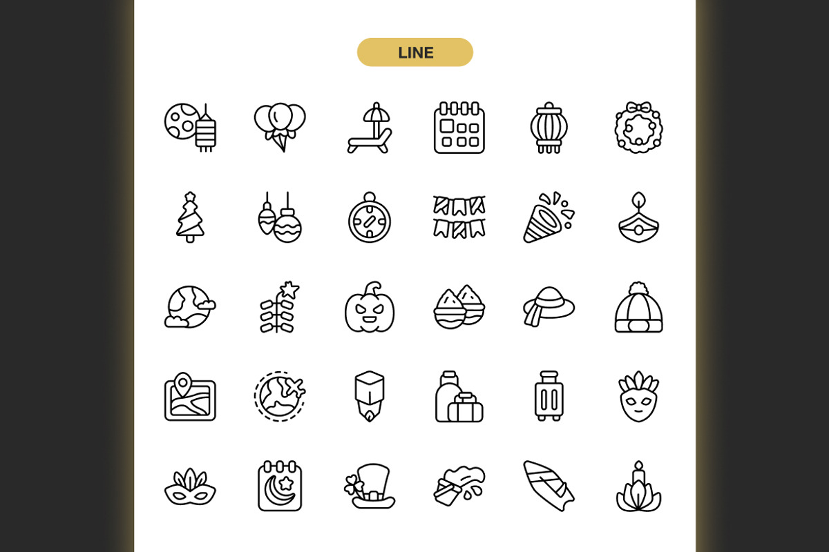 Holiday Compilation Icons, an Icon by Spacepixel Creative (Photo 2 of 3)