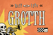 Grotth - Skankin' Distressed Serif, a Serif Font by riff.type (Thumbnail 1 of 10)