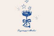 Vintage cocktails. Hand drawn art, a Food Illustration by Summer Nightingale Art (Thumbnail 10 of 15)