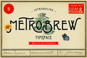 Metrobrew Vintage Typeface, a Font by Jonas Stensgaard (Thumbnail 1 of 11)