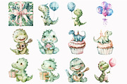 Dino Birthday Clipart, an Illustration by Design Market (Thumbnail 5 of 5)