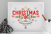 140 Christmas Elements, an Illustration by Stella's Graphic Supply (Thumbnail 1 of 4)