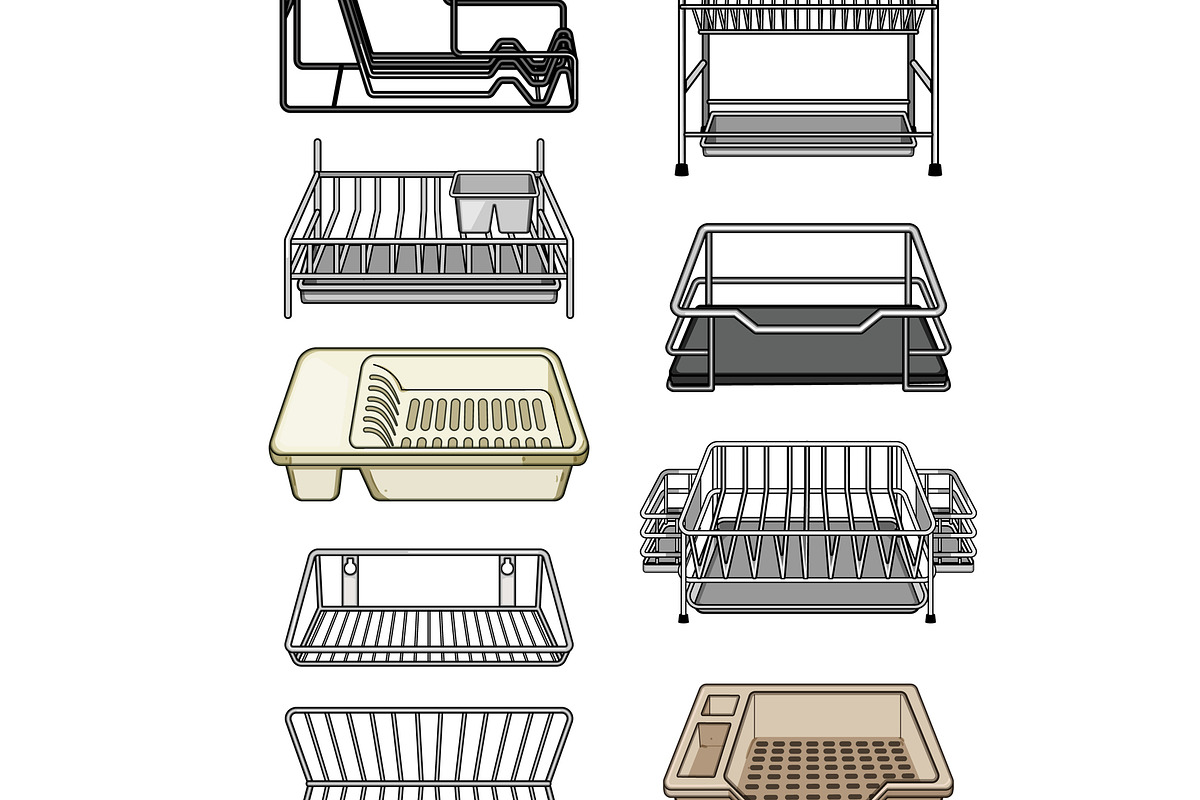 Dish drying racks for kitchen, an Object Graphic by pikepicture (Photo 2 of 3)