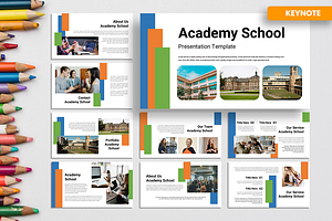 Academy School - Keynote Template, a Presentation Template by QR Design Studio