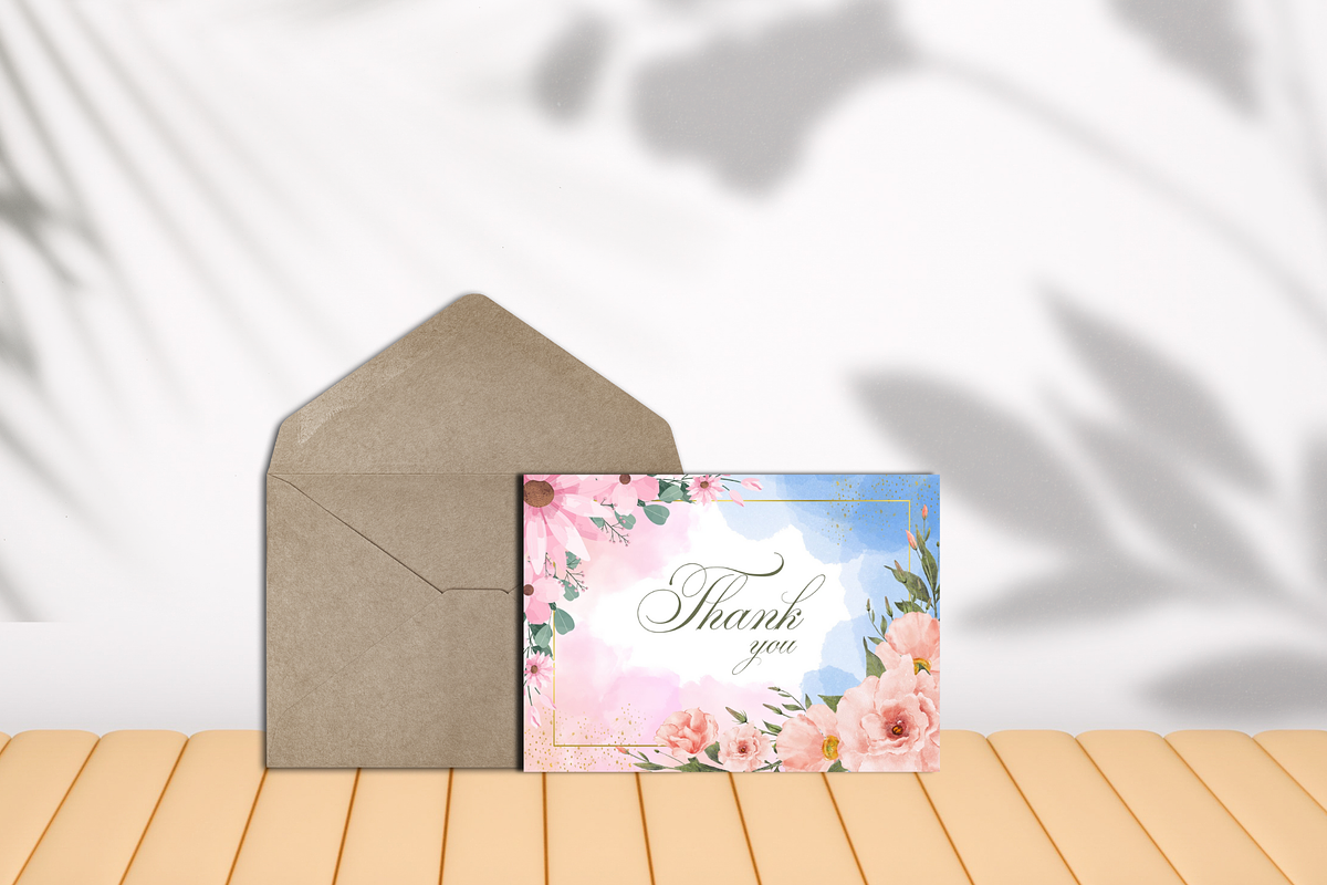 Thank you card template design canva, a Card Template by DesignArts (Photo 4 of 4)