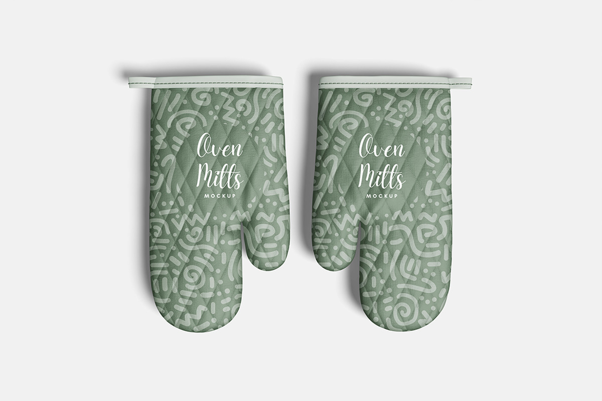 Oven Mitt Mockup, a Product Mockup by bimockup (Photo 2 of 6)