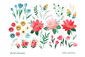 Floral Patterns & Borders