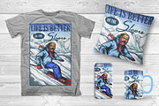 Ski Life, an Illustration by TSV Art Collective (Thumbnail 2 of 3)