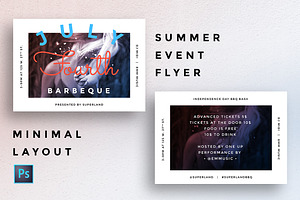 Summer + July 4th Event Flyer