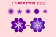 Flower Creator Procreate Brush Set, a Brush Add-On by AngelfishCreative (Thumbnail 6 of 9)