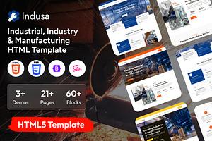 Indusa - Industrial HTML Template