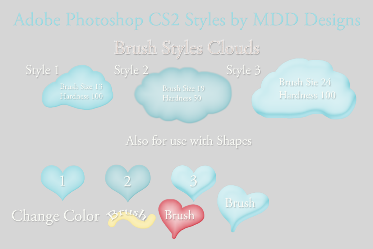 Adobe Photoshop CS2 Styles, a Layer Style Add-On by MDD Designs (Photo 1 of 3)