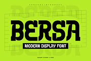 Bersa - Varsity Font, a Slab Serif Font by Iqsiart Studio (Thumbnail 1 of 6)