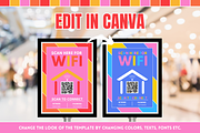 WiFi QR Code Sign - Colorful, a Card Template by SunshineStudioBoutique (Thumbnail 4 of 10)
