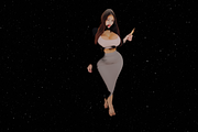 High Form Elegant Female Character, a Characters & Person 3D Model by Temer (Thumbnail 4 of 8)