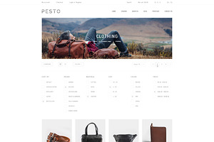 Pesto - ECommerce PSD Template